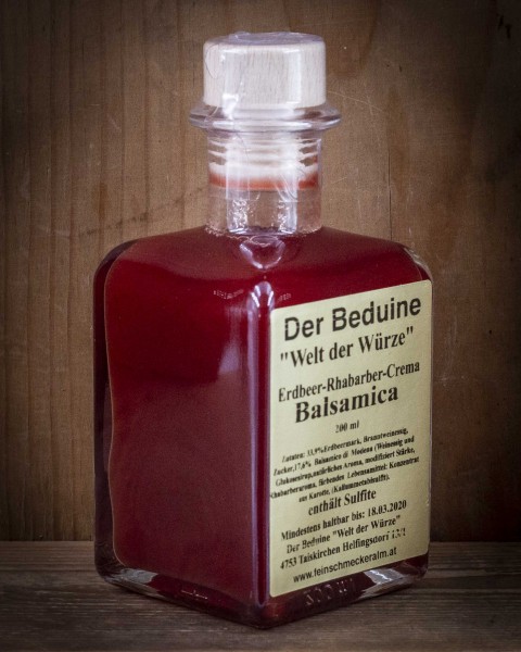 Erdbeer- Rhababer Crema Balsamica